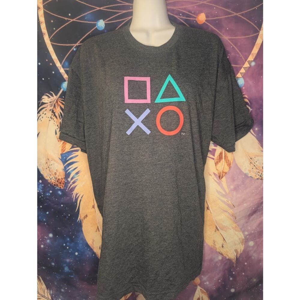 Playstation Symbols Gray XL Unisex Tee